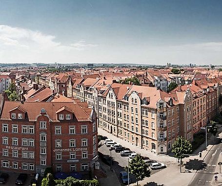 Blick über Erfurt